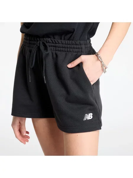 Szorty New Balance French Terry Black XS czarne