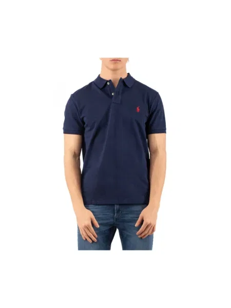 Polo Ralph Lauren polo granatowy gładki niebieska