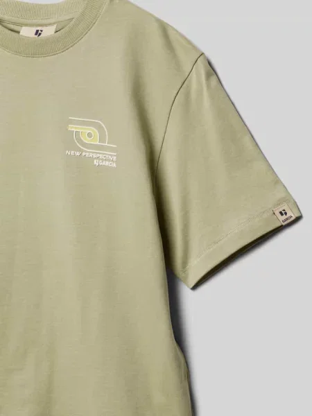 T-shirt z nadrukiem z logo Garcia