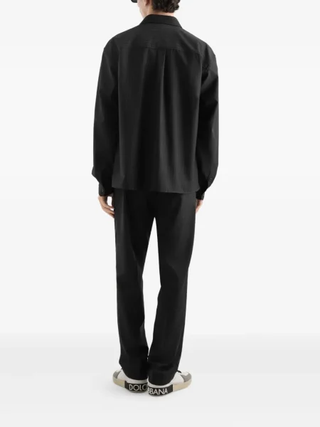 Pruhovaná košile Dolce & Gabbana černá