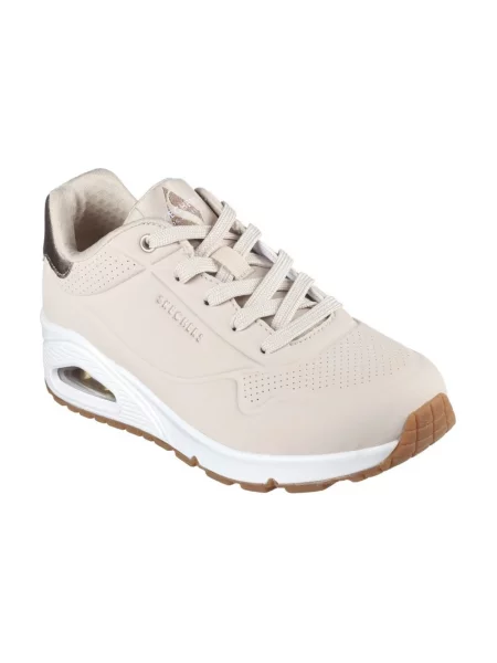 Sneakersy Skechers casual beżowe