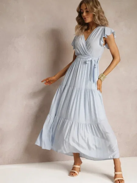 Rochie bleu deschis Tantysus albastru
