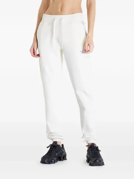 Pantaloni The North Face alergare cu autograf alb