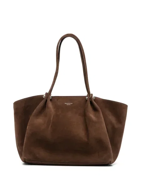 Shopper kabelka Weekend Max Mara hnedá