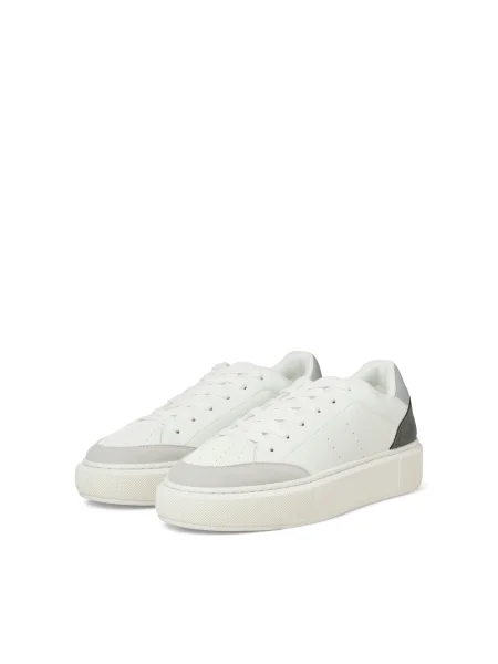 JACK & JONES Nízke tenisky JFWASPIRE COURT sivá / tmavosivá biela