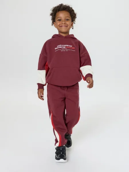 Sinsay Oversize jogger tepláky kaštanová