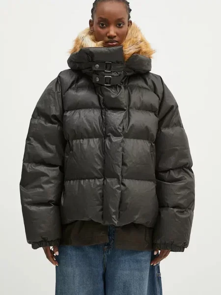 Ottolinger geacă de puf Deconstructed Double Zip Puffer Jacket femei de iarna oversize maro