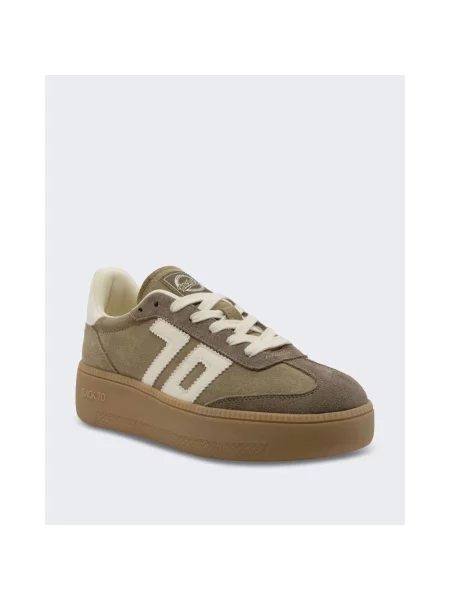 Sneakersy Back70 skórzane beżowe
