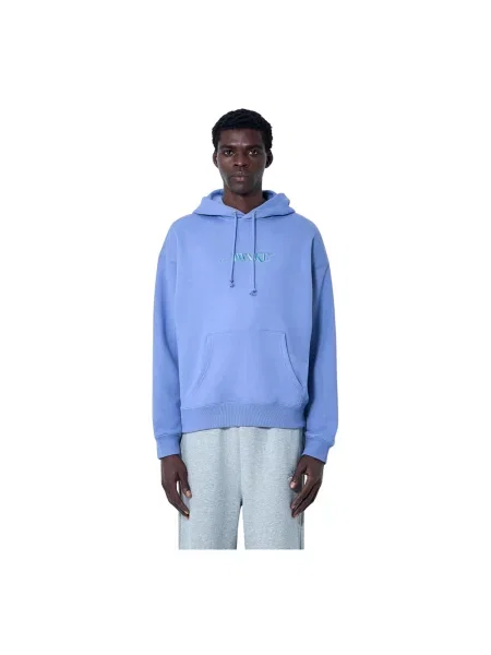 Bluza z kapturem Awake Ny z kapturem z logo niebieska