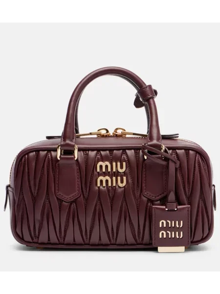 Geantă shopper Miu Miu din piele