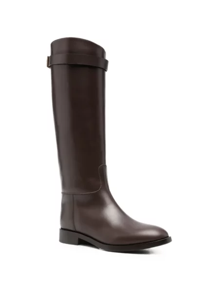 Botine Eleventy din piele maro