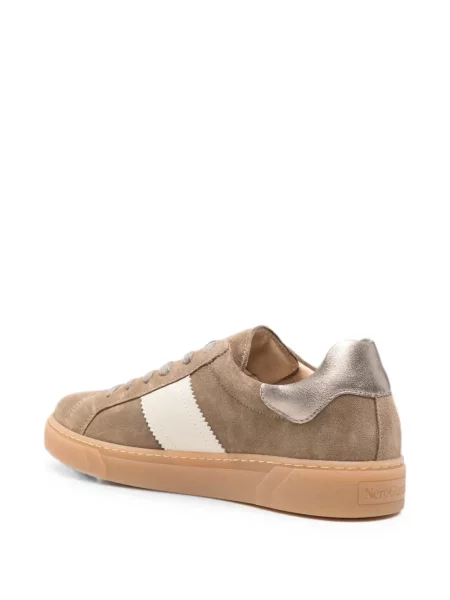 Szarvasbőr csíkos sneaker Nero Giardini barna