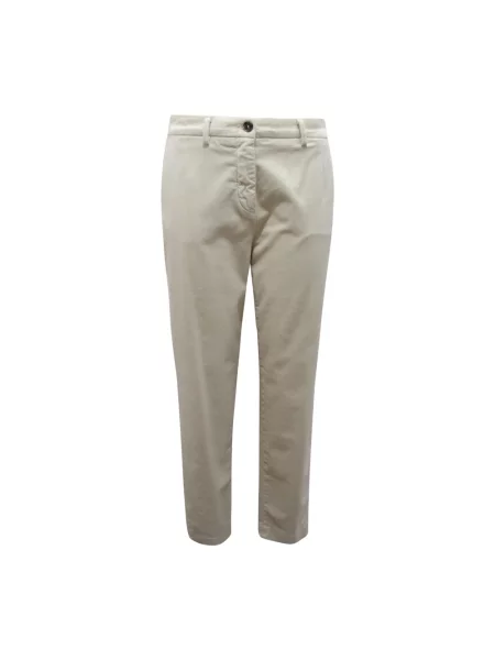 Aksamitne spodnie Mason's białe