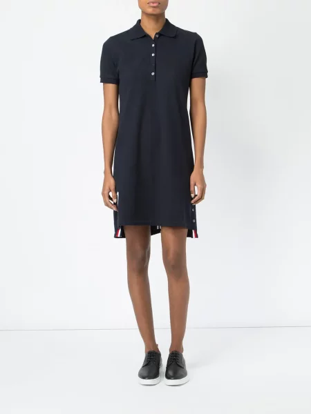 Dryžuotas kostiumas suknele Thom Browne mėlyna