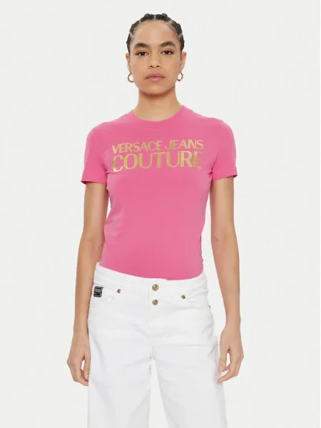 Majica Versace Jeans Couture roza