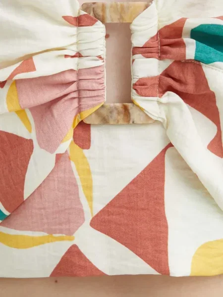 Top Ba&sh cu imagine cu imprimeu abstract