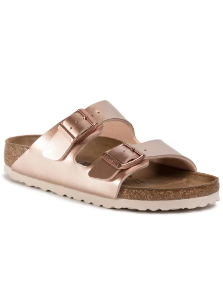 Birkenstock Pantofle Arizona růžového zlata zlaté