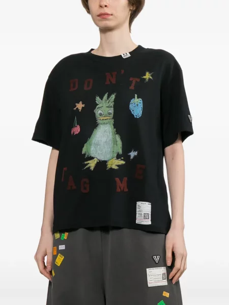 Tricou Maison Mihara Yasuhiro cu imagine negru