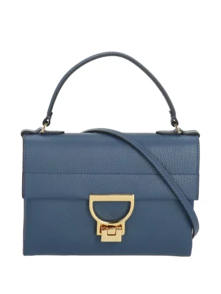 Geantă shopper Coccinelle din piele albastru