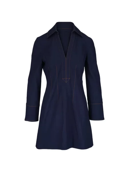 Sukienka jeansowa Veronica Beard garniturowa niebieska