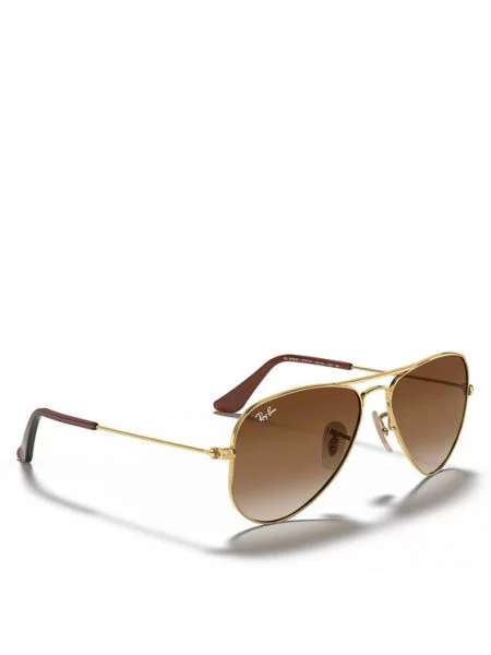 Otroška sončna očala Ray-Ban Junior Aviator rjava