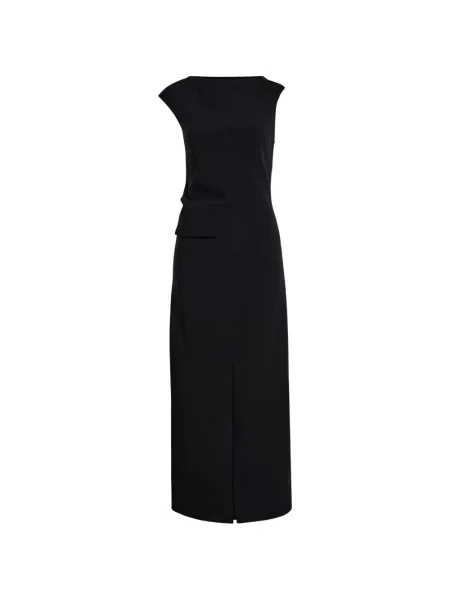 Rochie midi Proenza Schouler din crep până la genunchi de costum negru