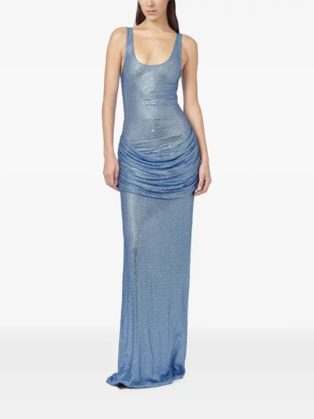 Rochie maxi Giuseppe Di Morabito drapată albastru