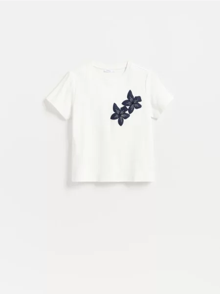 Reserved Tricou cu aplicație alb