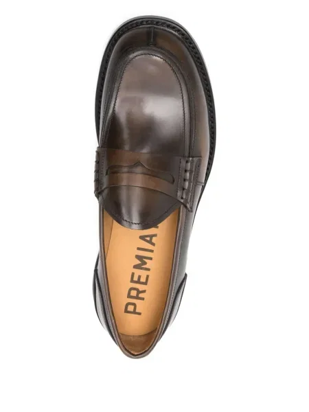 Pantofi loafer Premiata din piele maro