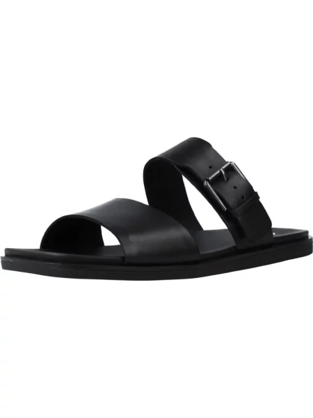 Klapki Clarks skórzane czarne