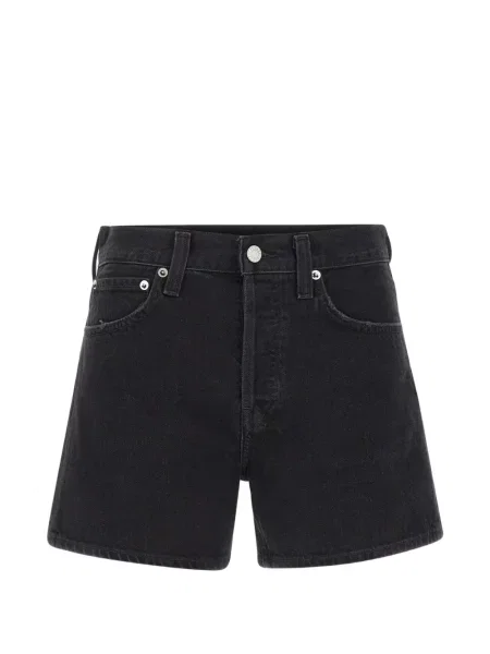 Szorty jeansowe Agolde z 5 kieszeniami czarne