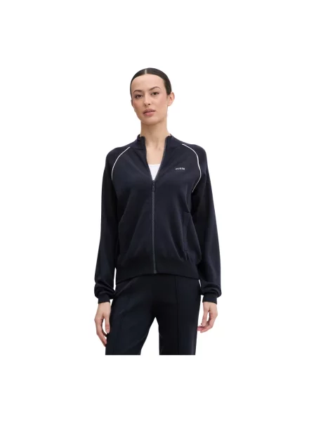 Guess bluza rozpinana z wiskozą LAURENE niebieska