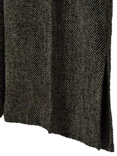 Pantaloni The Garment cu model herringbone gri