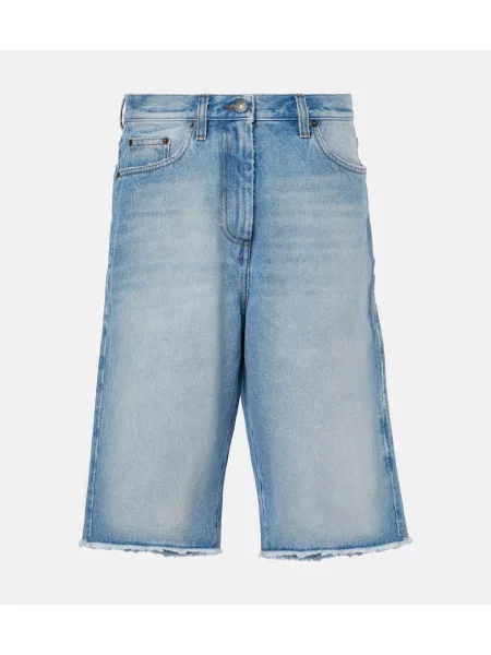 Szorty jeansowe Dries Van Noten niebieskie
