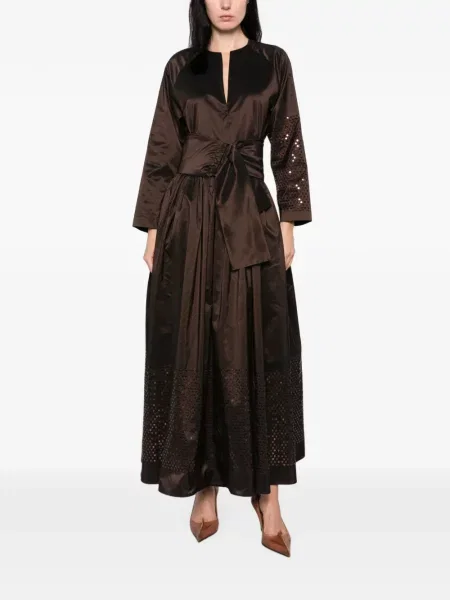 Rochie maxi Co.go cu paiete maro
