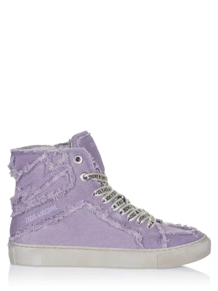 Zadig & Voltaire Visoke tenisice Zadig & Voltaire HIGH FLASH CANVAS Sneaker lila' ljubičasta