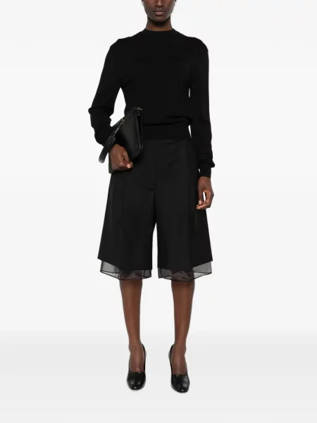 Пуловер Lanvin с кръгло деколте черно