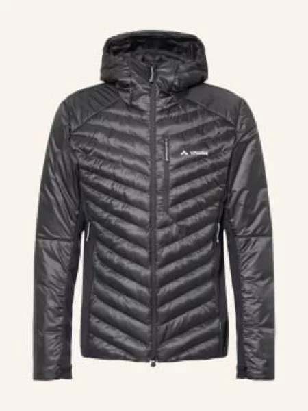 Vaude Hybridní Prošívaná Bunda Sesvenna Pro Iii tmavě šedá černá
