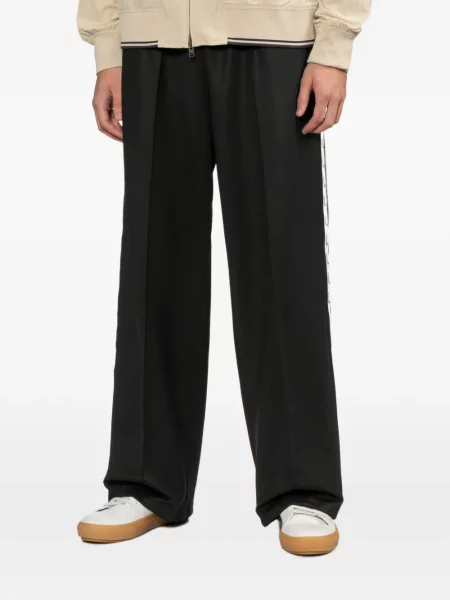 Pantaloni Fred Perry cu autograf negru