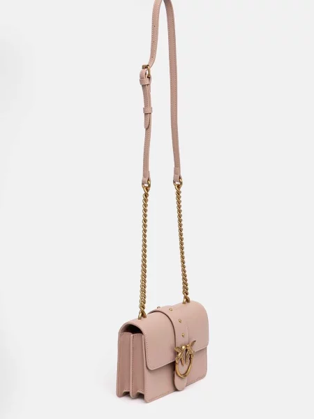 Pinko De piele geantă pe umăr LOVE ONE MINI CL PLTT roz