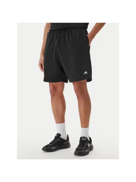 Kappa Sportske kratke hlače Authentic Sumit Regular Fit crna