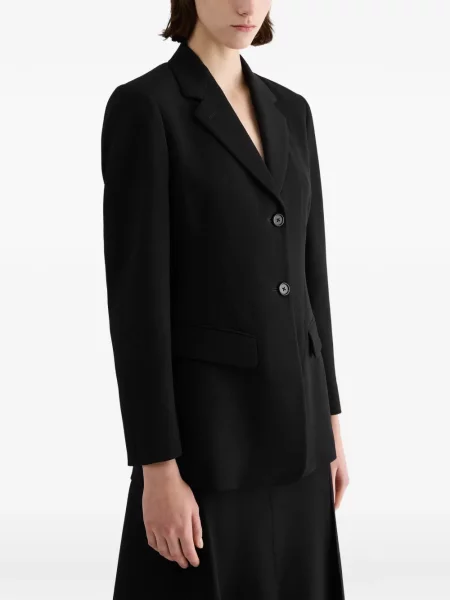 Lung sacou Jil Sander negru