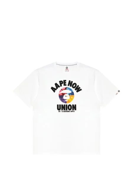 Tricou grafic Aape By A Bathing Ape cu imagine alb
