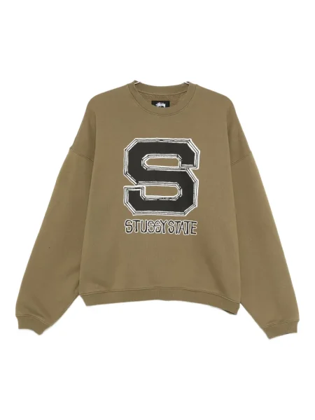 Hanorac grafic Stüssy cu imagine verde