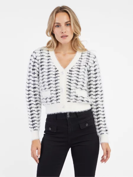 Cardigan Orsay alb