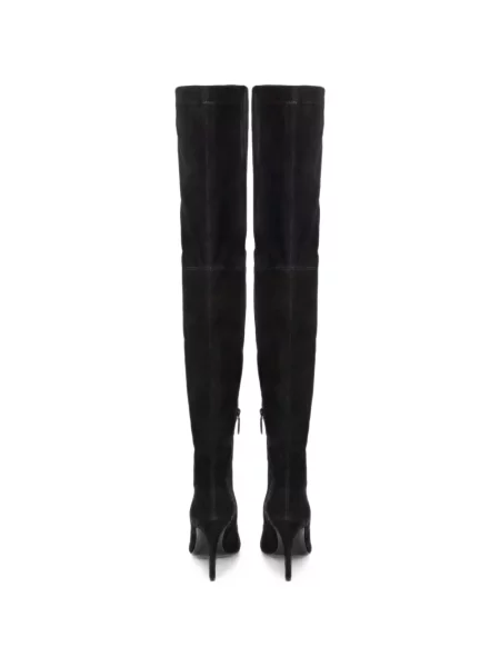 Botine Victoria Beckham din piele de căprioară negru