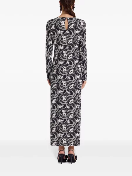 Rochie maxi La Doublej lungă de costum negru