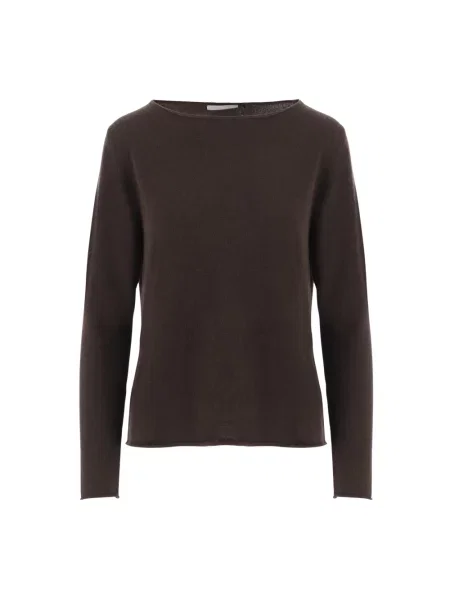 Sweter Allude z kaszmiru brązowy