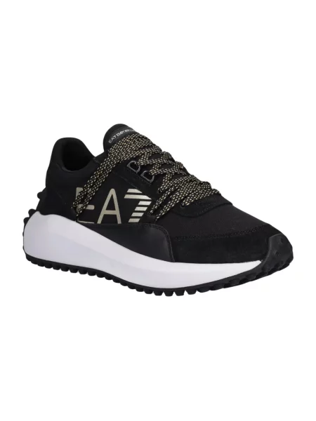 Sneakersy Emporio Armani Ea7 skórzane czarne