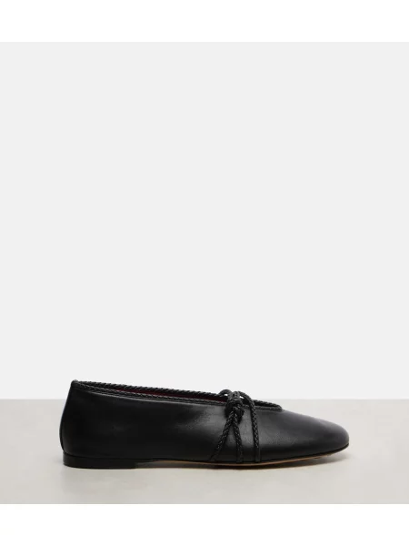 Balerini Bottega Veneta din piele negru